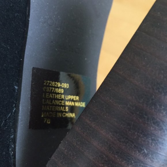 COLIN STUART BLACK GENUINE SUEDE BOOTS, SZ. 7B - Picture 6 of 6